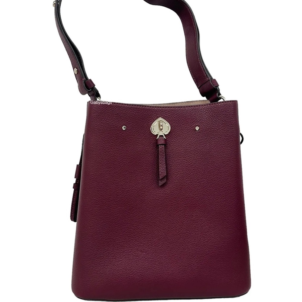 Kate Spade Large Bucket Bag Shoulder Bag Pebbled Leather - Picture 3 of 7